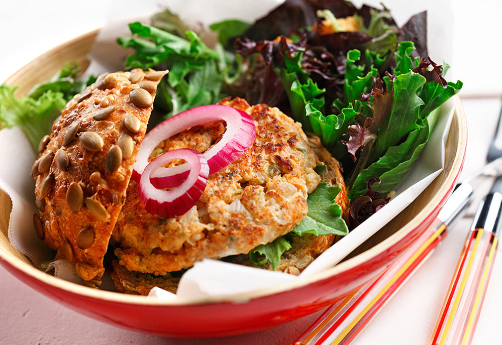 Salmon and Quinoa Patties recipe made with canola oil by Patricia Chuey