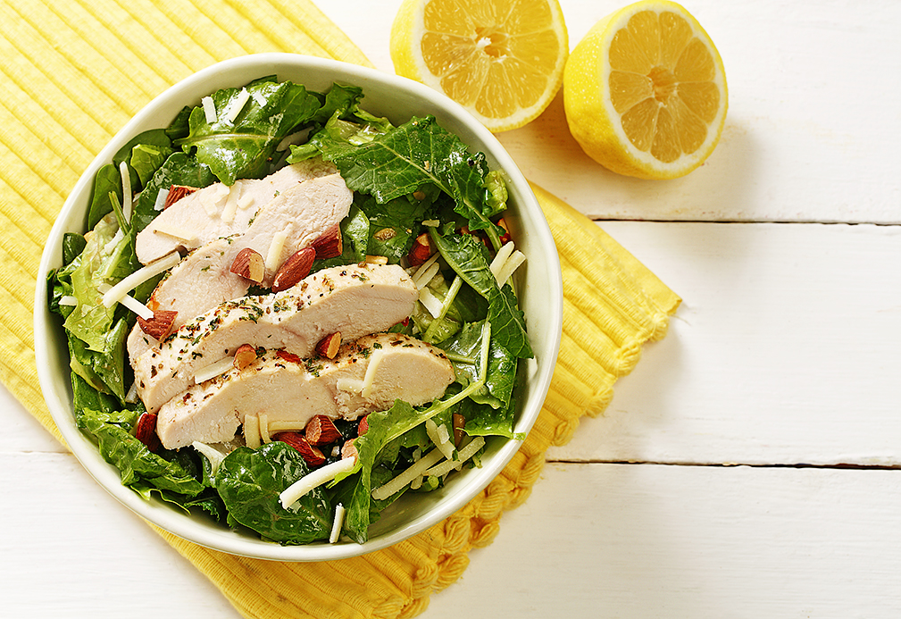 chicken caesar salad recipe made with canola oil developed by Patricia Chuey
